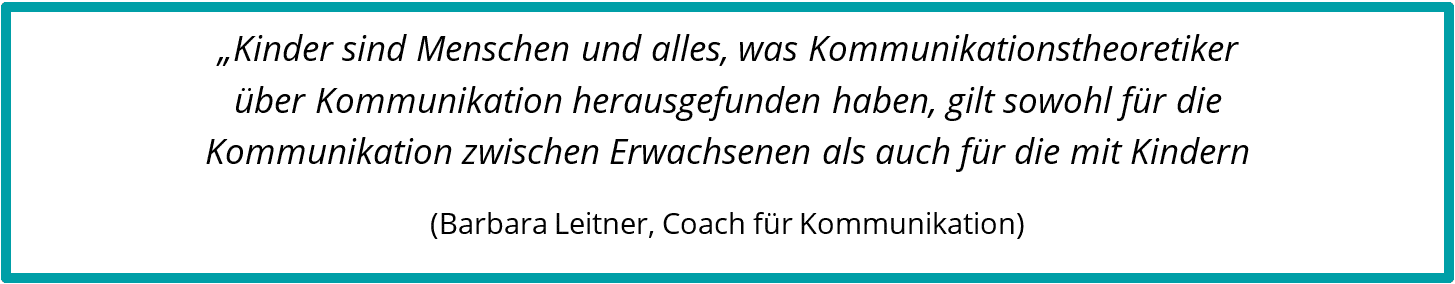 Barbara Leitner über Kommuniktaion mit Kindern