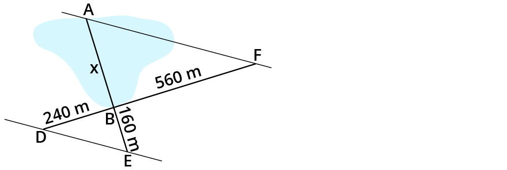 Anwendungsaufgaben mit Strahlensätzen