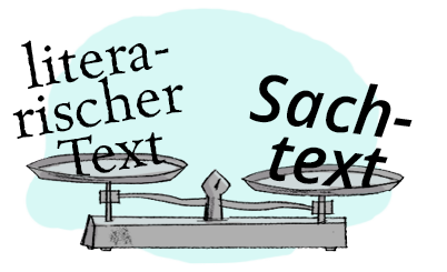 Sachtext und literarischen Text vergleichen