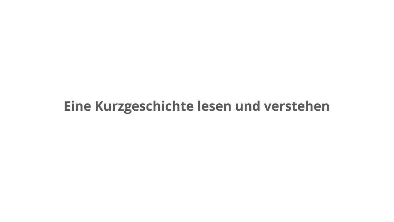 Analyse Und Interpretation Einer Kurzgeschichte Kapiert De